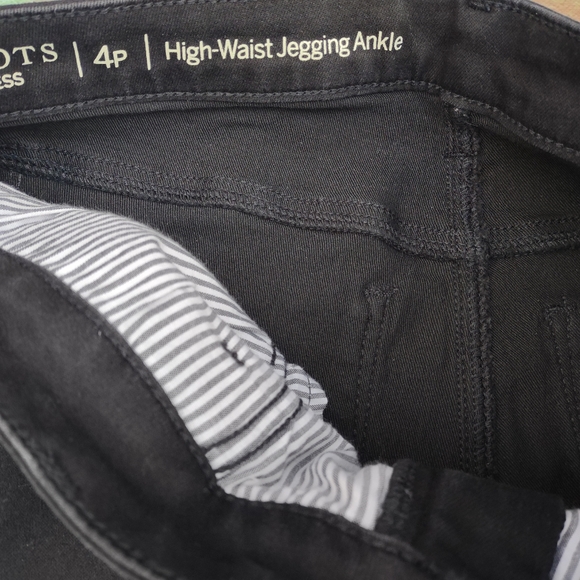 Talbots Flawless High Waist Jegging Ankle Ladies sz 4p black Denim Jeans - Picture 8 of 8